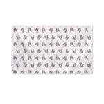 Pink Boston Terrier Plaid Print Polyester Flag