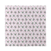 Pink Boston Terrier Plaid Print Silk Bandana