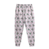 Pink Boston Terrier Plaid Print Sweatpants