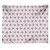 Pink Boston Terrier Plaid Print Tapestry