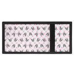 Pink Boston Terrier Plaid Print Trifold Wallet