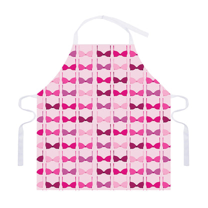 Pink Bra Breast Cancer Pattern Print Adjustable Apron