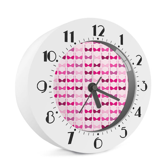 Pink Bra Breast Cancer Pattern Print Alarm Clock