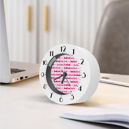 Pink Bra Breast Cancer Pattern Print Alarm Clock