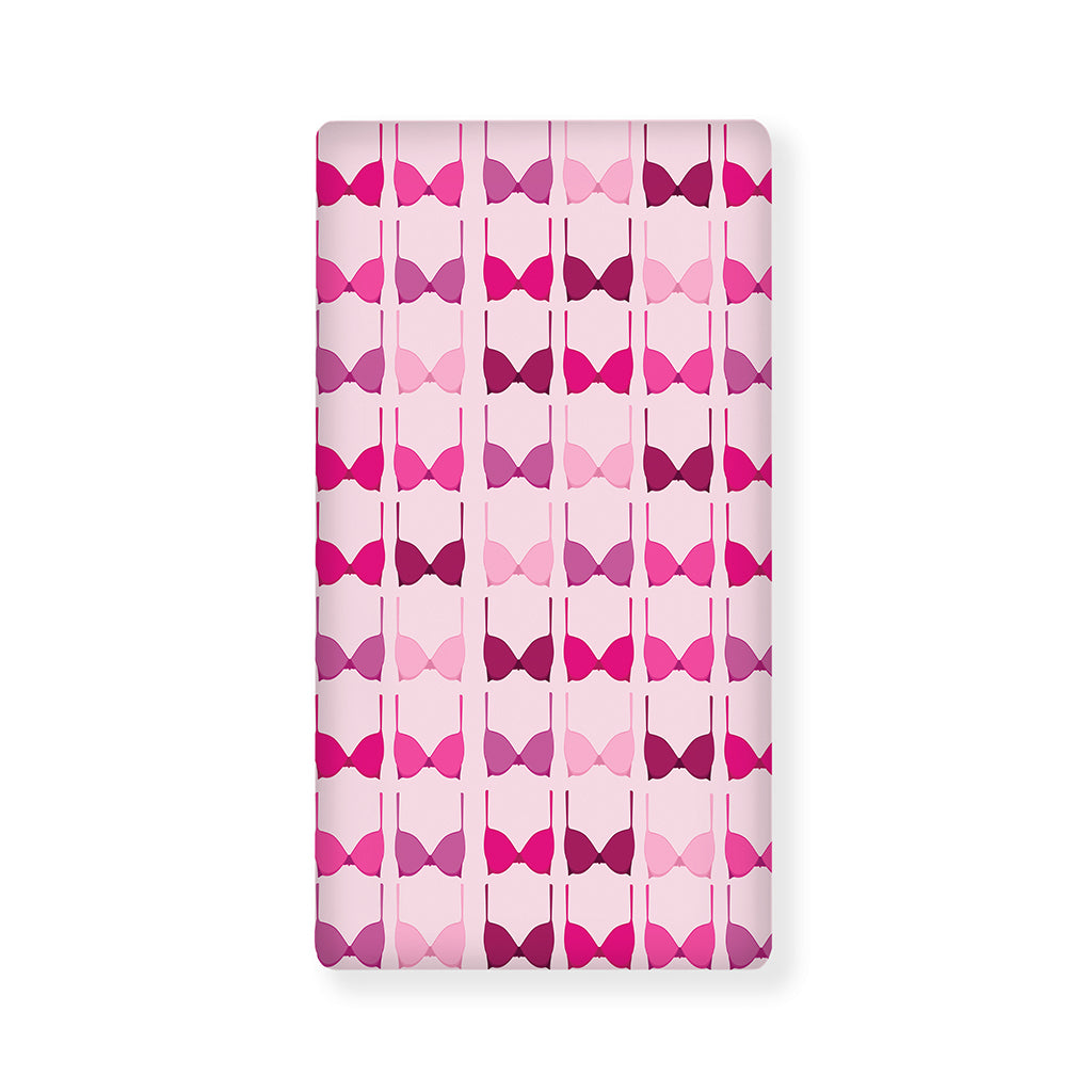 Pink Bra Breast Cancer Pattern Print Baby Crib Sheet