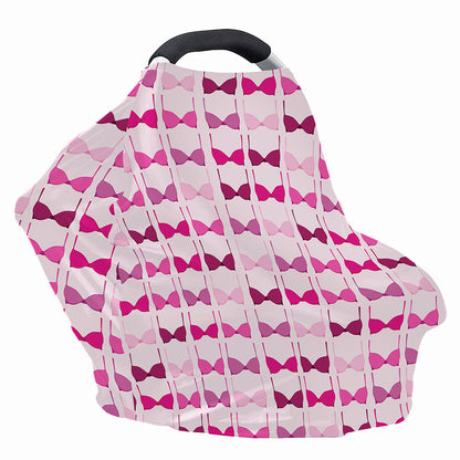 Pink Bra Breast Cancer Pattern Print Baby Seat Cover