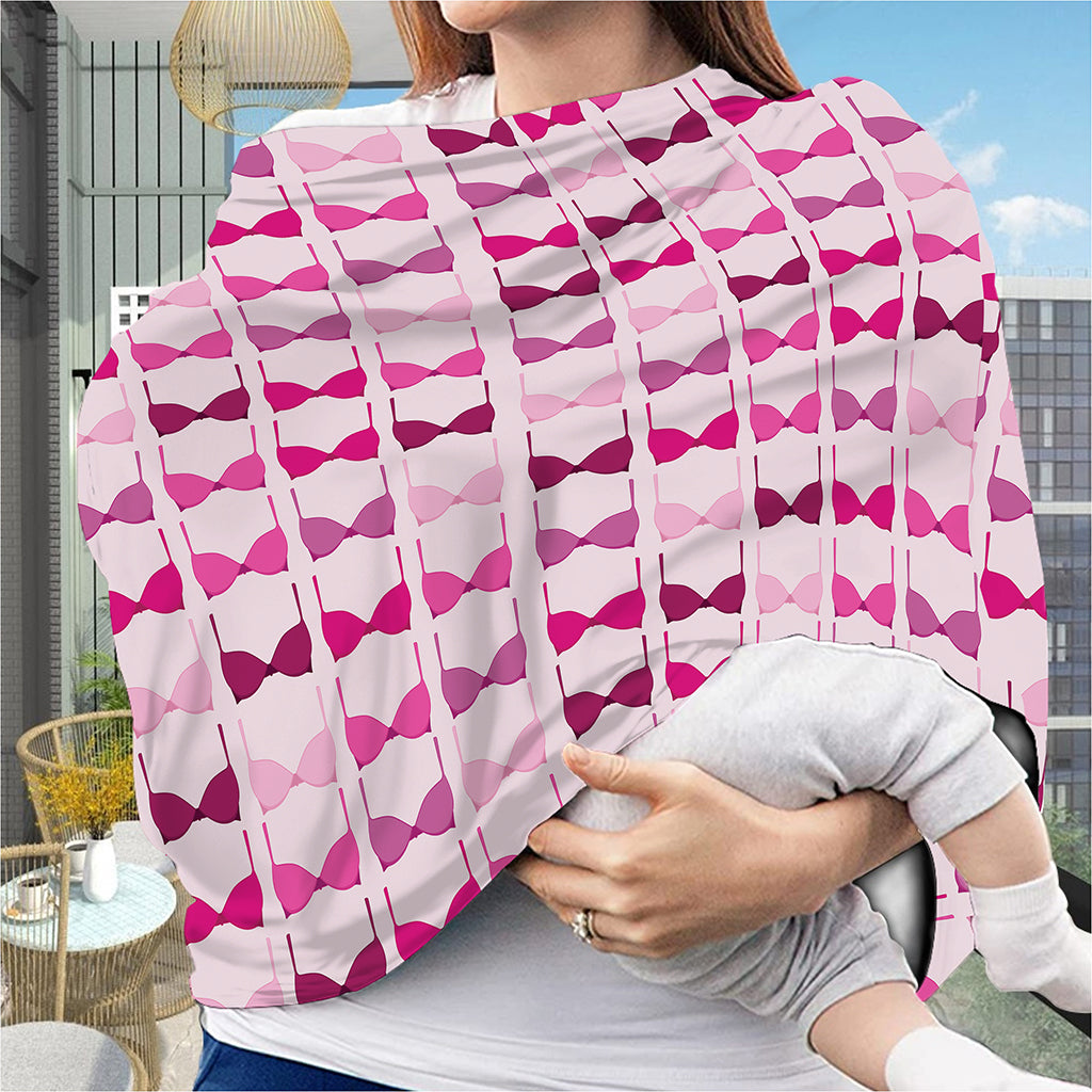 Pink Bra Breast Cancer Pattern Print Baby Seat Cover