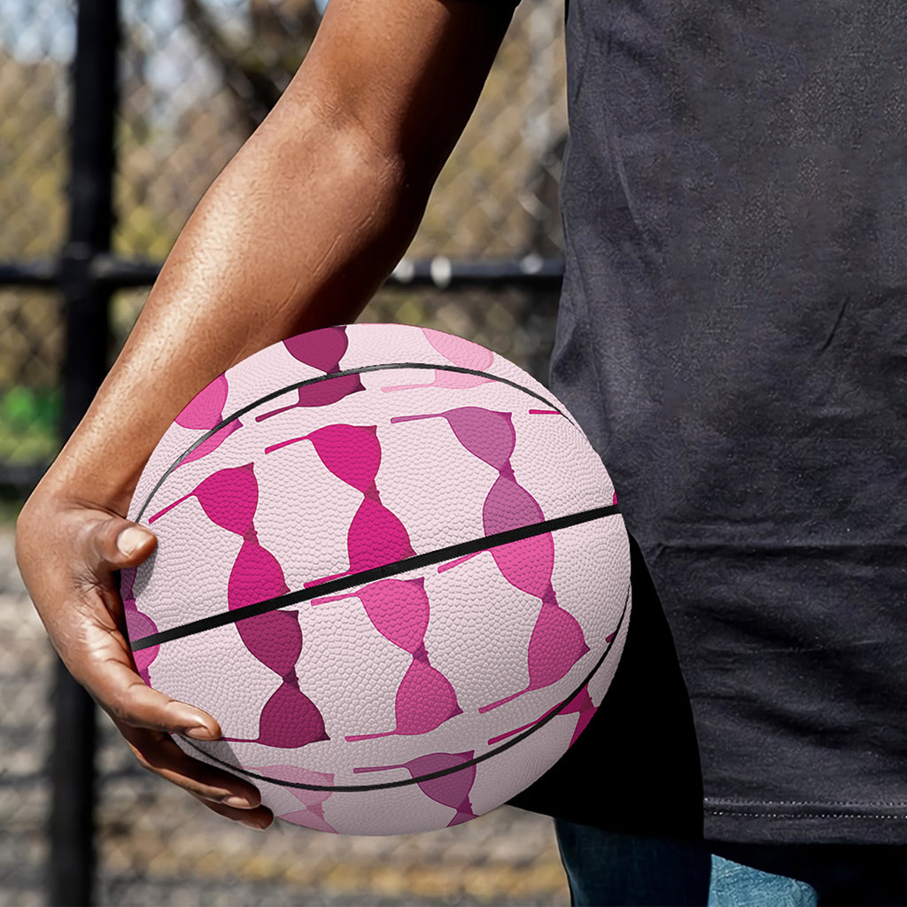 Pink Bra Breast Cancer Pattern Print Basketball