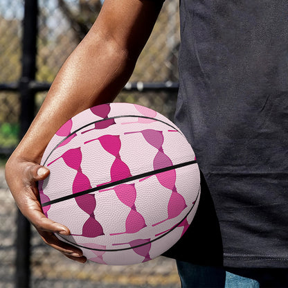 Pink Bra Breast Cancer Pattern Print Basketball