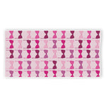 Pink Bra Breast Cancer Pattern Print Beach Towel
