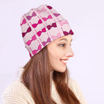 Pink Bra Breast Cancer Pattern Print Beanie