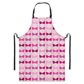 Pink Bra Breast Cancer Pattern Print Bib Apron With Pocket
