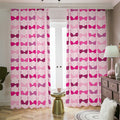 Pink Bra Breast Cancer Pattern Print Dimout Pencil Pleat Curtains