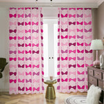 Pink Bra Breast Cancer Pattern Print Blackout Pencil Pleat Curtains