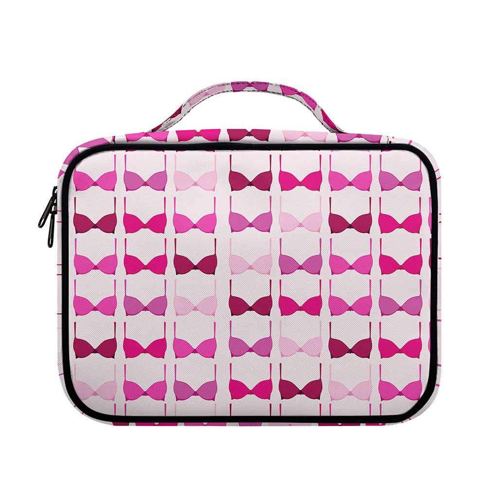 Pink Bra Breast Cancer Pattern Print Briefcase Bible Bag