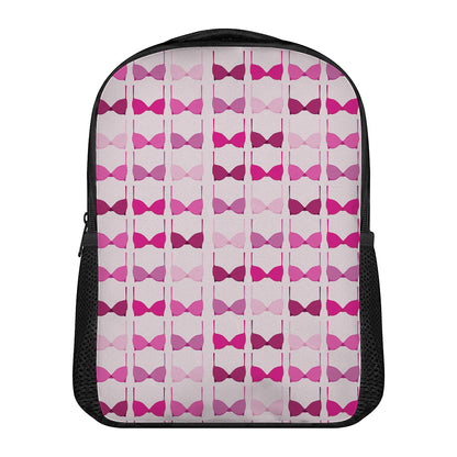 Pink Bra Breast Cancer Pattern Print Casual Backpack