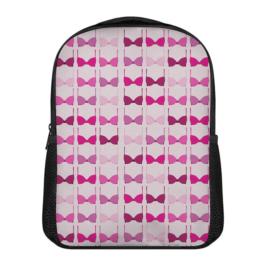 Pink Bra Breast Cancer Pattern Print Casual Backpack
