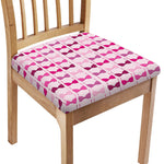 Pink Bra Breast Cancer Pattern Print Chair Cushion Cover
