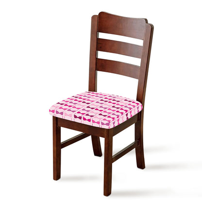 Pink Bra Breast Cancer Pattern Print Chair Cushion Cover