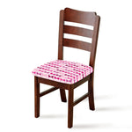 Pink Bra Breast Cancer Pattern Print Chair Cushion Cover