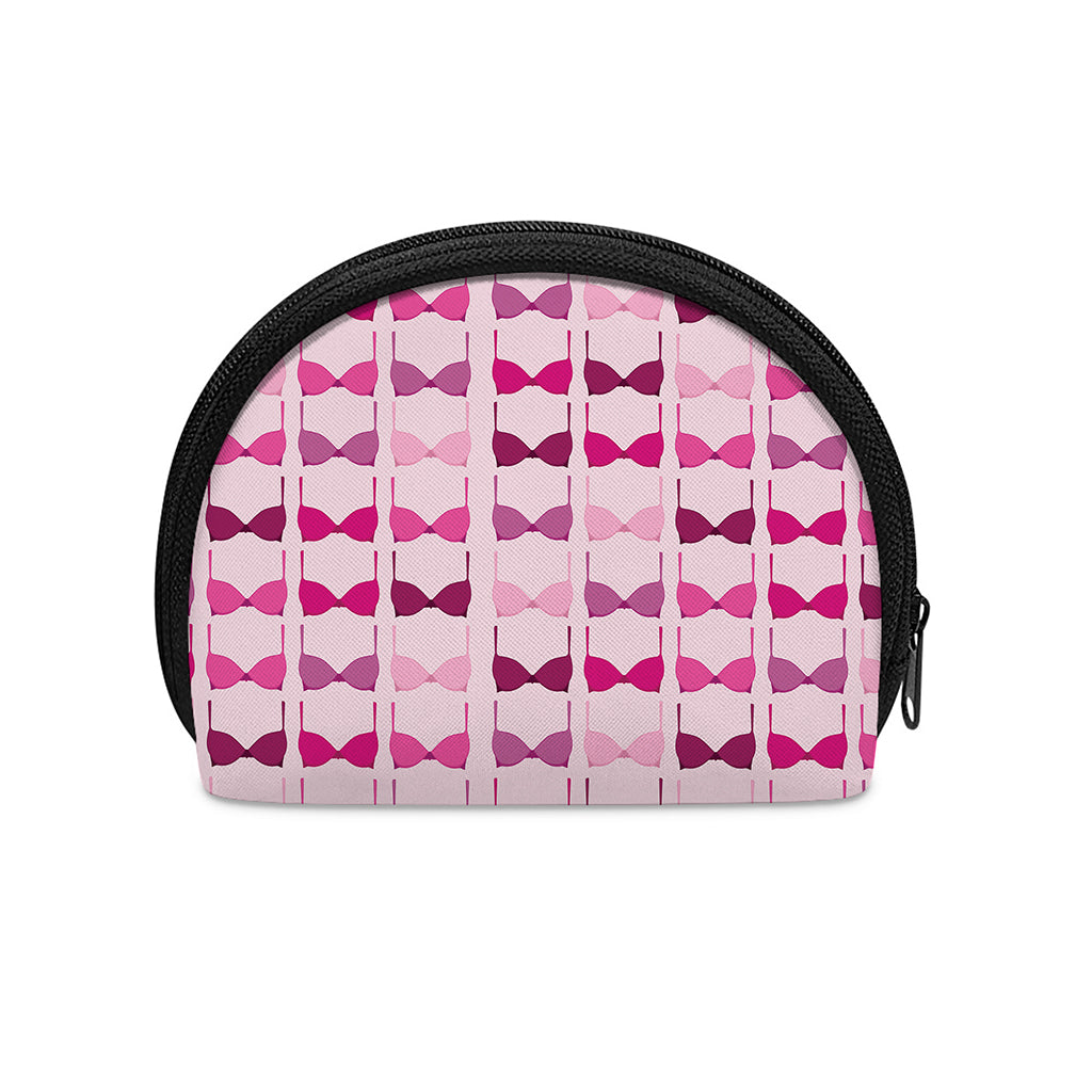 Pink Bra Breast Cancer Pattern Print Coin Purse