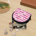 Pink Bra Breast Cancer Pattern Print Coin Purse