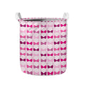 Pink Bra Breast Cancer Pattern Print Collapsible Laundry Basket