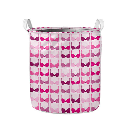 Pink Bra Breast Cancer Pattern Print Collapsible Laundry Basket