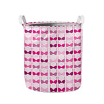Pink Bra Breast Cancer Pattern Print Collapsible Laundry Basket