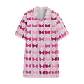 Pink Bra Breast Cancer Pattern Print Cotton Hawaiian Shirt