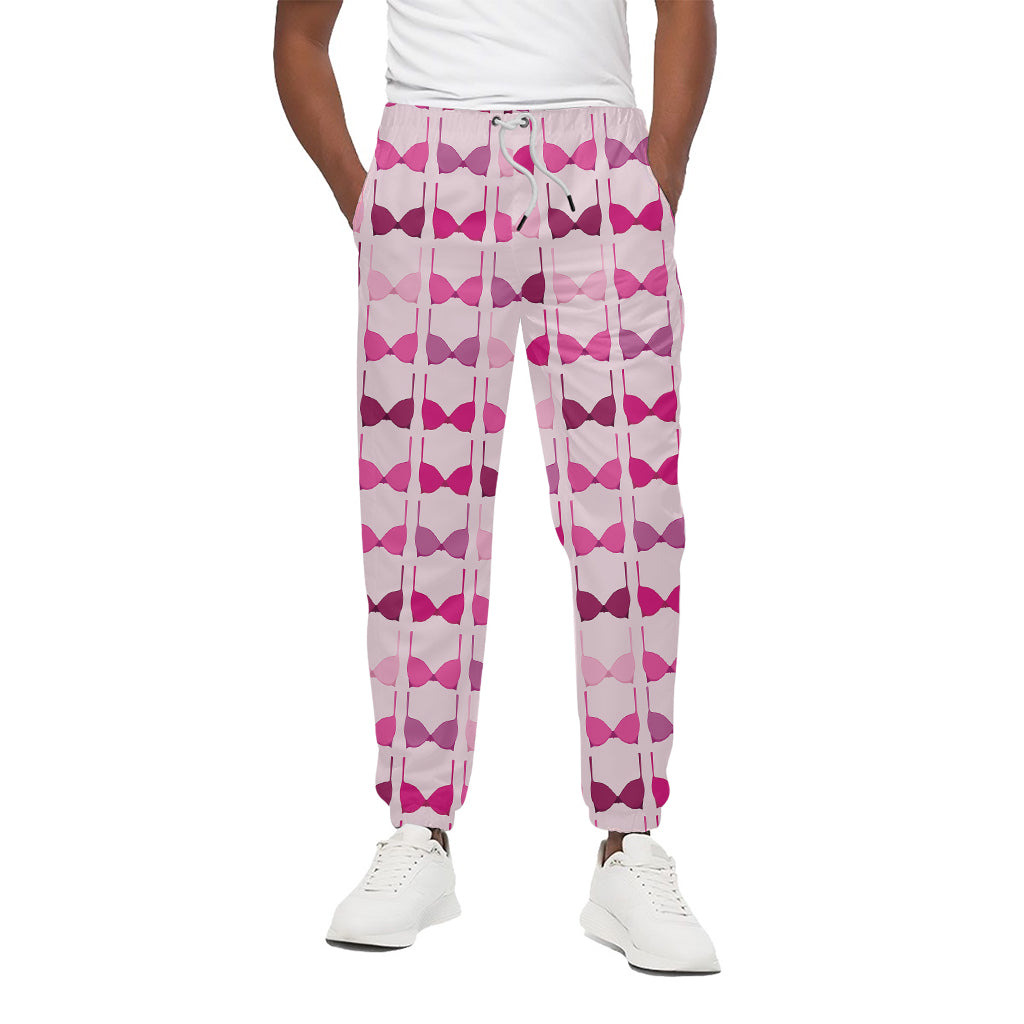 Pink Bra Breast Cancer Pattern Print Cotton Pants