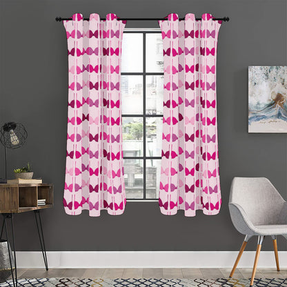Pink Bra Breast Cancer Pattern Print Curtain