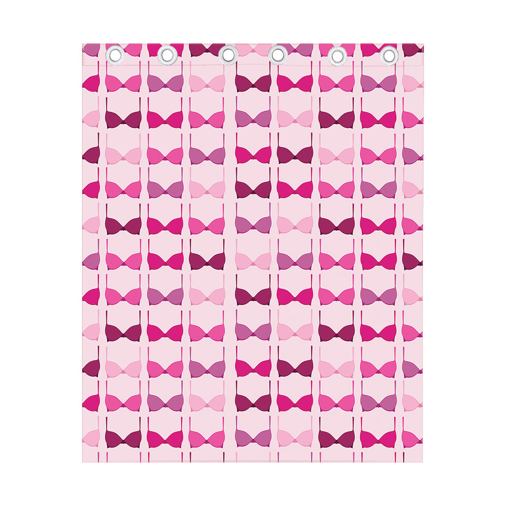 Pink Bra Breast Cancer Pattern Print Curtain