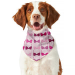 Pink Bra Breast Cancer Pattern Print Dog Bandana