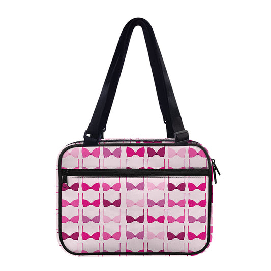 Pink Bra Breast Cancer Pattern Print Double Strap Bible Bag