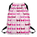 Pink Bra Breast Cancer Pattern Print Drawstring Backpack