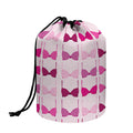 Pink Bra Breast Cancer Pattern Print Drawstring Makeup Bag
