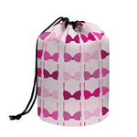 Pink Bra Breast Cancer Pattern Print Drawstring Makeup Bag