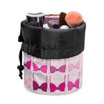 Pink Bra Breast Cancer Pattern Print Drawstring Makeup Bag