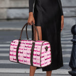 Pink Bra Breast Cancer Pattern Print Duffle Bag