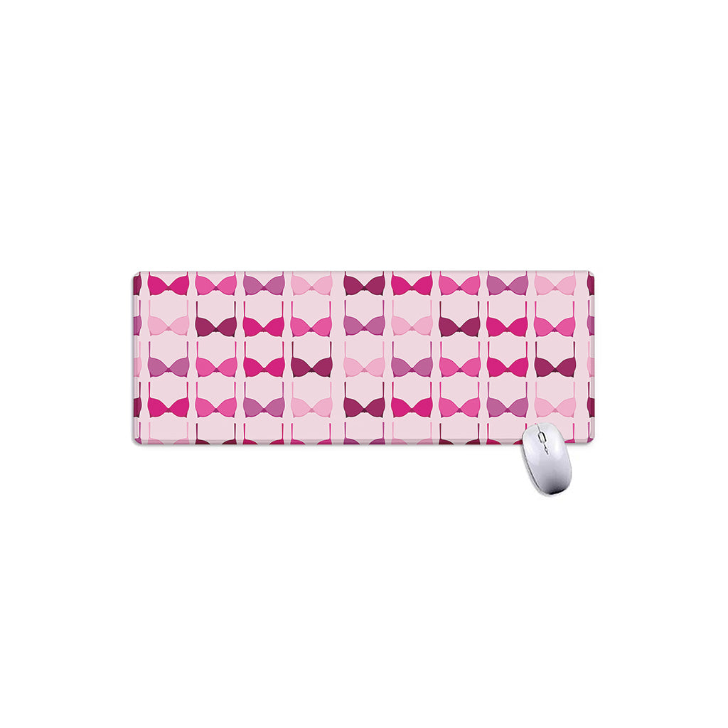 Pink Bra Breast Cancer Pattern Print Extended Mouse Pad
