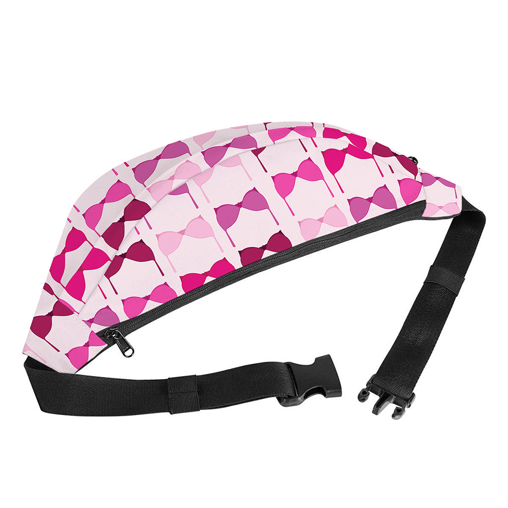 Pink Bra Breast Cancer Pattern Print Fanny Pack