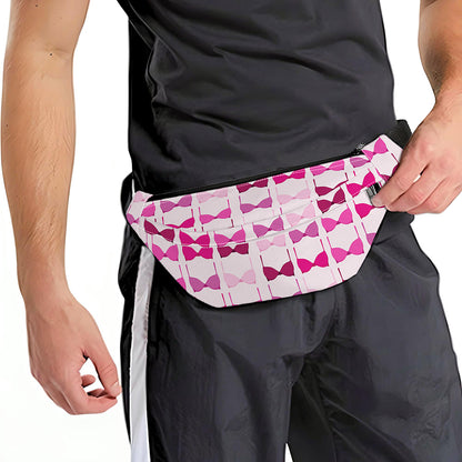 Pink Bra Breast Cancer Pattern Print Fanny Pack
