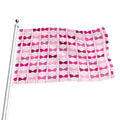Pink Bra Breast Cancer Pattern Print Flag