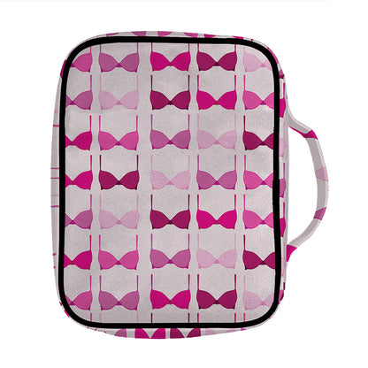 Pink Bra Breast Cancer Pattern Print Front Pocket Bible Bag