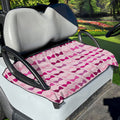 Pink Bra Breast Cancer Pattern Print Golf Cart Seat Cover