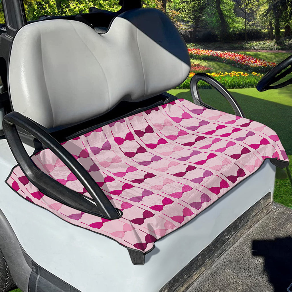 Pink Bra Breast Cancer Pattern Print Golf Cart Seat Cover