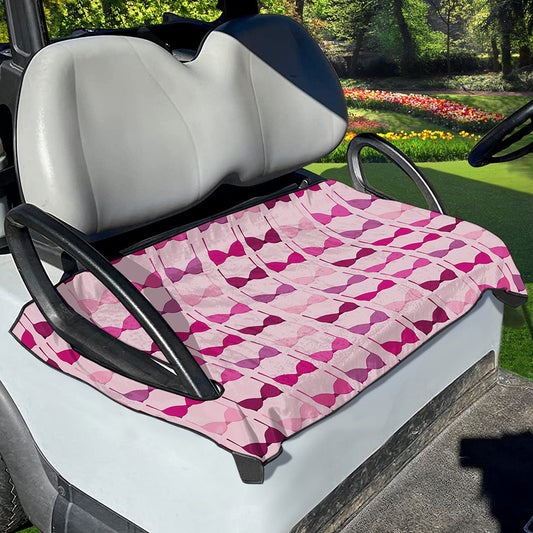 Pink Bra Breast Cancer Pattern Print Golf Cart Seat Cover