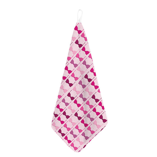 Pink Bra Breast Cancer Pattern Print Hand Towel