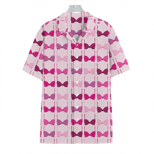 Pink Bra Breast Cancer Pattern Print Hawaiian Shirt